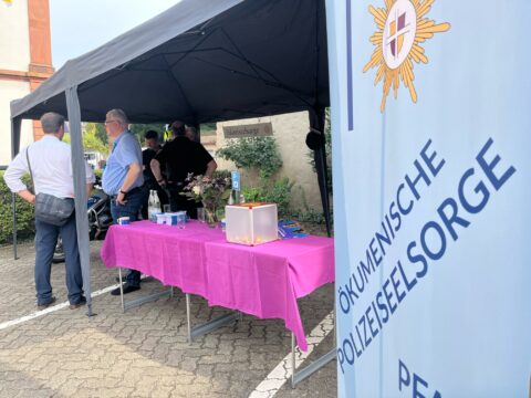 Katholikentag Bistum Speyer - Infostand der Polizeiseelsorge